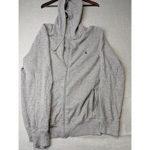 Polo Ralph Lauren Performance Mens XXL Heather Grey Full Zip Hoodie Sweatshirt